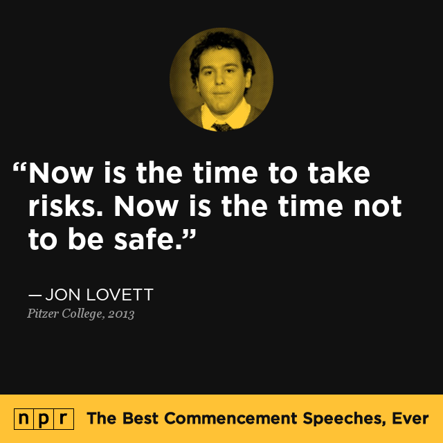 Jon Lovett at Pitzer College, 2013 : The Best Commencement 