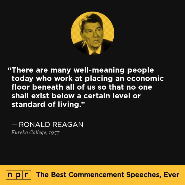 Ronald Reagan at Eureka College, June 1, 1957 : The Best 