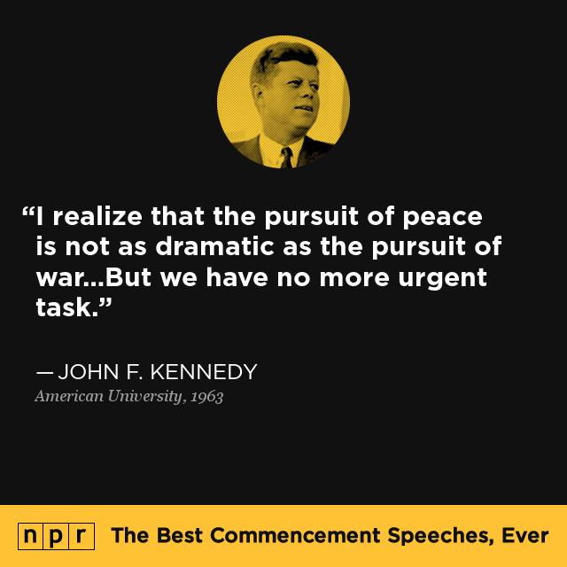 John F. Kennedy at American University, June 10, 1963 