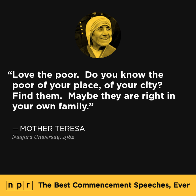 a speech on mother teresa