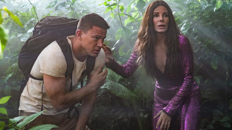 Channing Tatums and Sandra Bullock in <em>The Lost City</em>