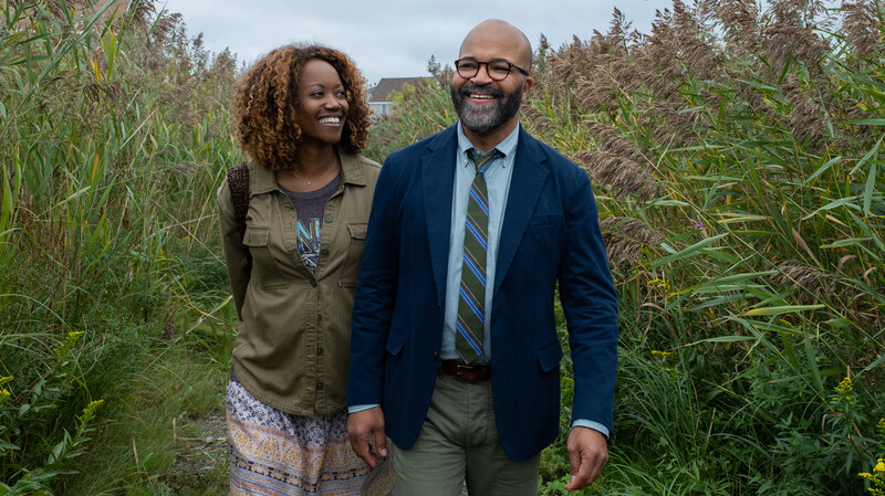 Erika Alexander and Jeffrey Wright in <em>American Fiction</em>