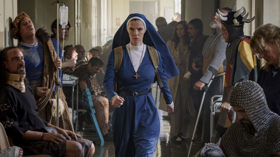Betty Gilpin in <em>Mrs. Davis</em>