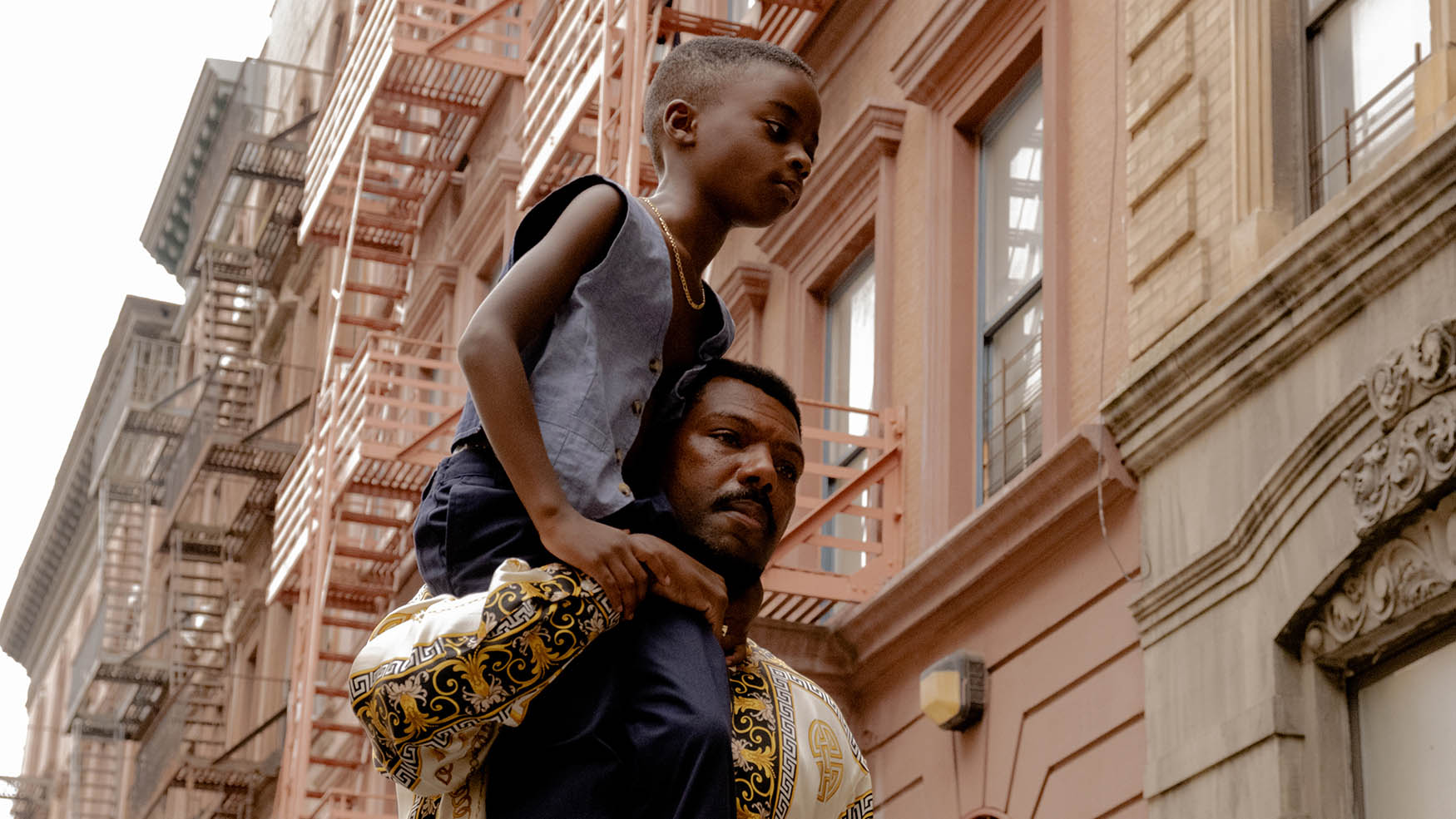 Aaron Kingsley Adetola and Will Catlett in <em>A Thousand and One</em>