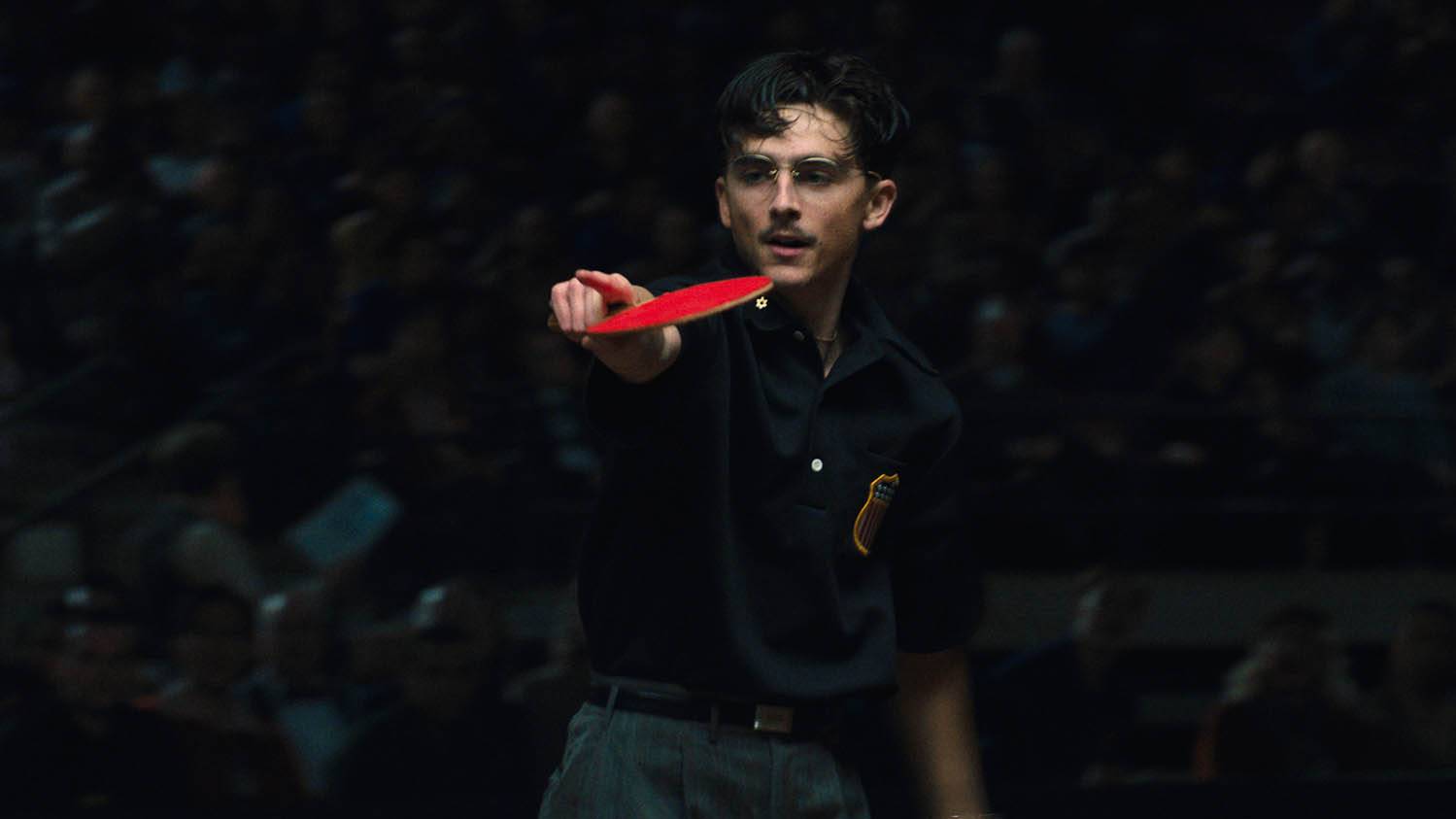 Timothée Chalamet in <em>Marty Supreme.</em>