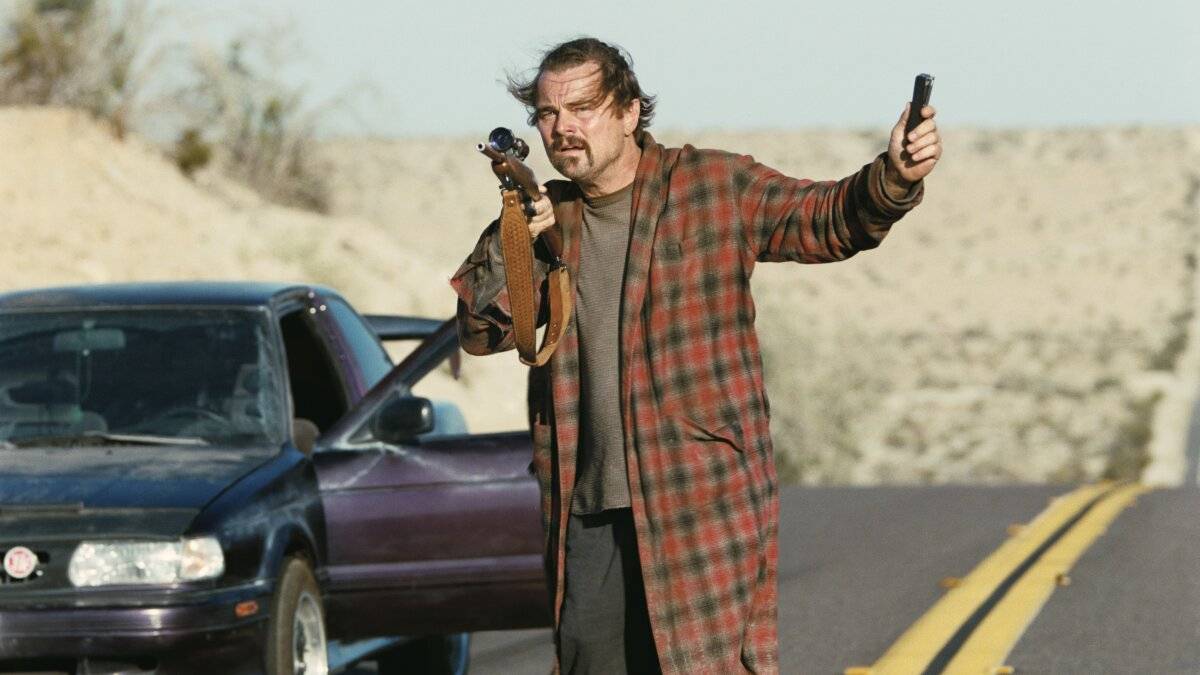 Leonardo DiCaprio in <em>One Battle After Another.</em>