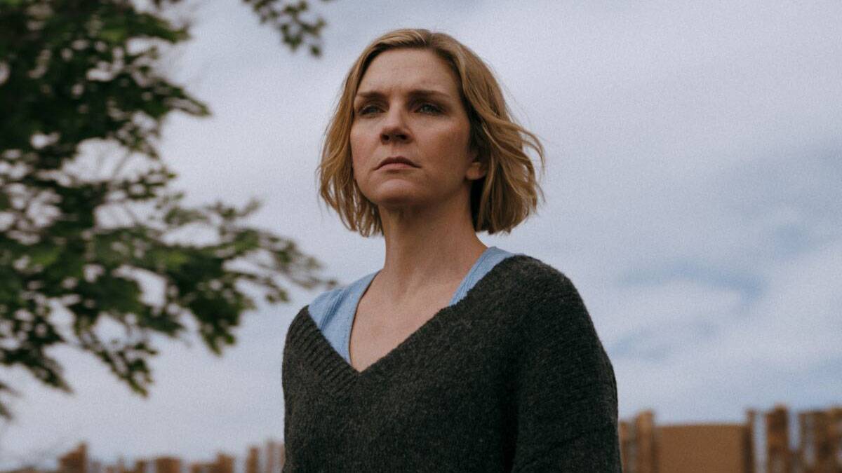 Rhea Seehorn in <em>Pluribus.</em>
