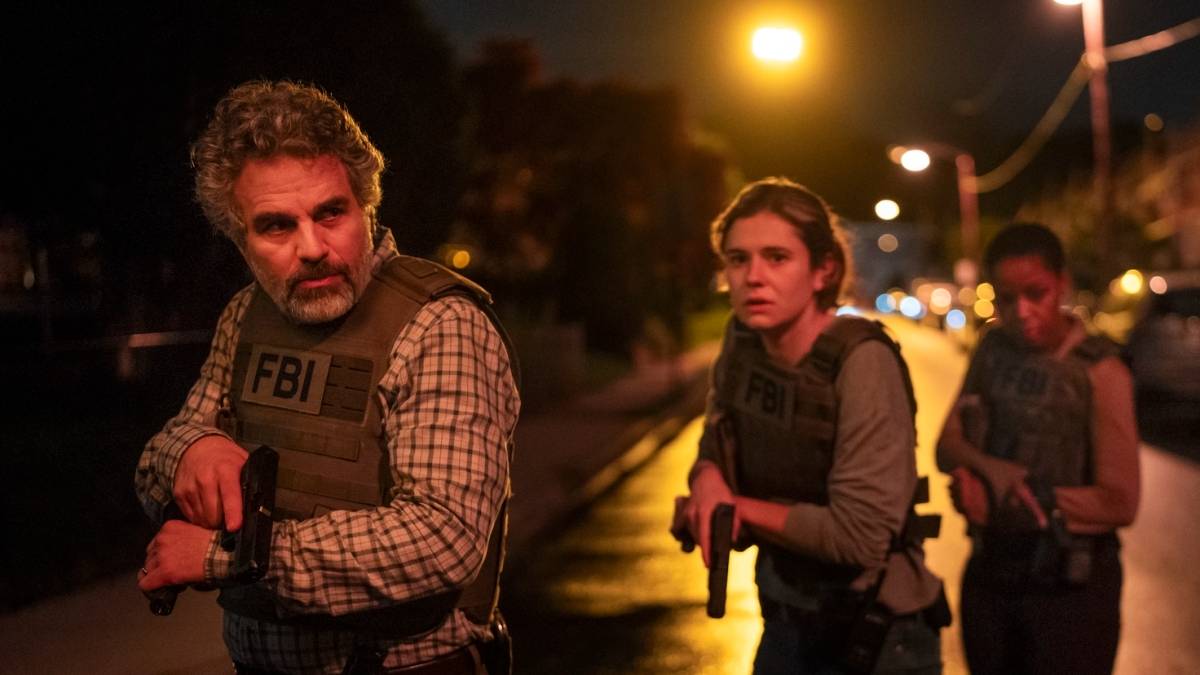 Mark Ruffalo and Alison Oliver in <em>Task.</em>