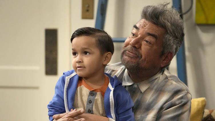 From left, Brice Gonzalez as Chance and George Lopez as George in <em>Lopez vs. Lopez</em>