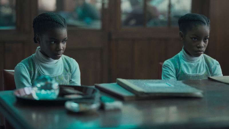 From left, Leah Mondesir Simmons and Eva-Arianna Baxter in <em>The Silent Twins</em>