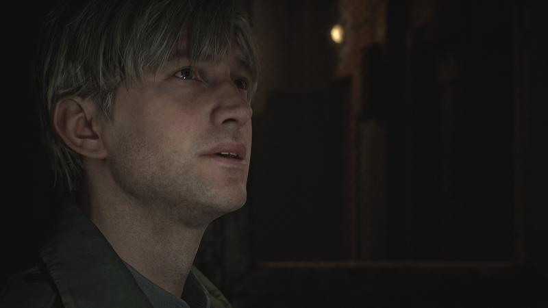 A cinematic closeup of protagonist James Sunderland.