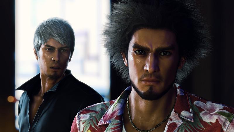 Kiryu and Ichiban, the old and new protagonists of the Like a Dragon series.