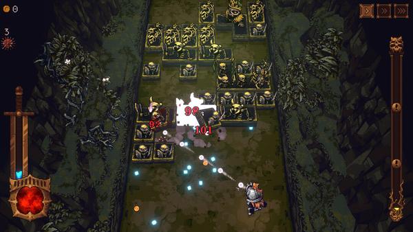 Race to defeat an ever-descending line of adversaries in Ball x Pit.