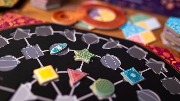 Diatoms features a diverse array of colorful pieces.