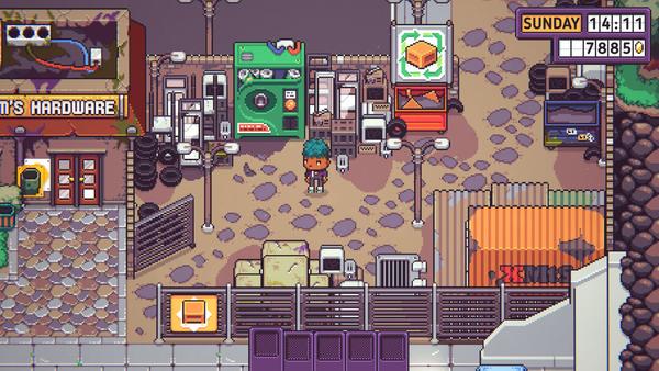 Manage a supermarket and navigate small-town drama in Discounty.