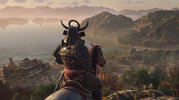 Protagonist Yasuke surveys the rugged landscape of feudal Japan.