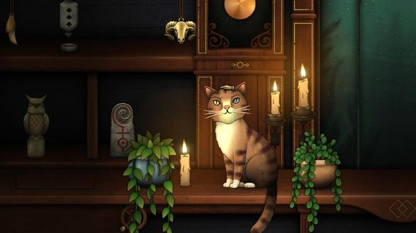 Strange Antiquities may be full of bizarre artifacts, but it's also got a cat you can pet too!