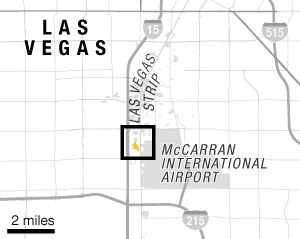 Locator map of Las Vegas