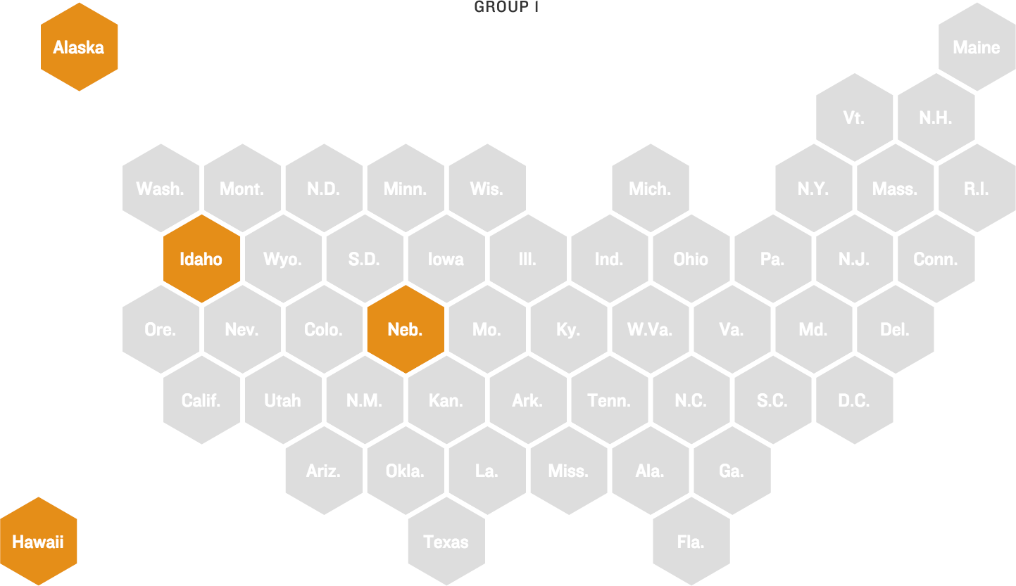 Maps: Primary election groupings