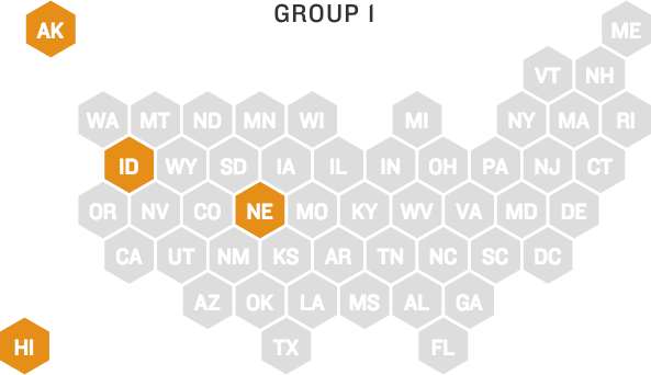 Maps: Primary election groupings