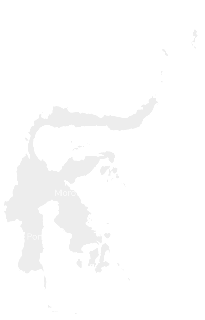 Map of where Morosi is located on Sulawesi.