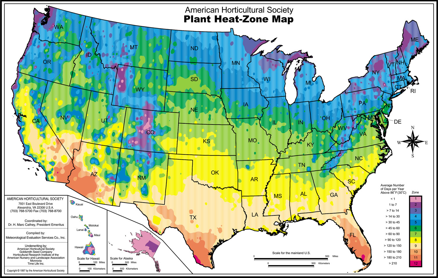 AHS Heat Zone Map (1997)