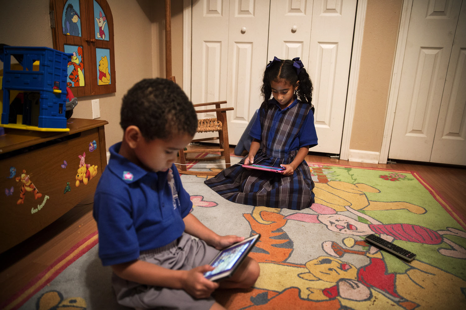 Chloe and Ashton Jr. live nearby with their parents, but they’ll always have a room at Grandma’s house, which was completely renovated after flooding in Katrina.
