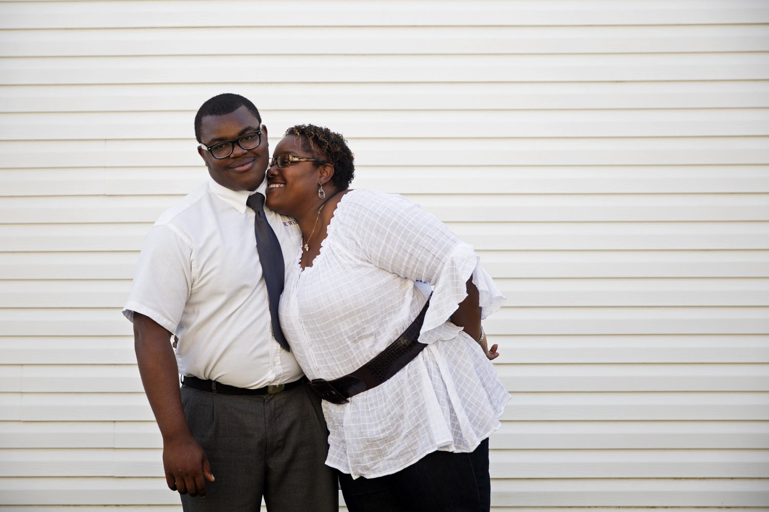 Wilcox and her son Whitman Wilcox V, 17, who attends St. Augustine, an all-boys Catholic school with a famous marching band.