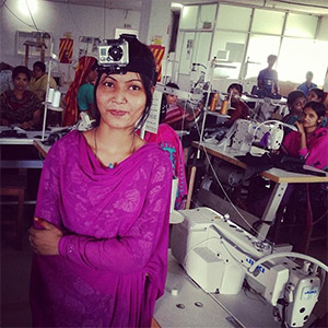In Bangladesh, factory supervisor Kulsum agreed to wear a GoPro video camera for an afternoon.